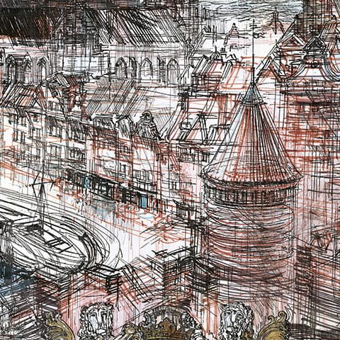 Gdańsk – Bazylika Mariacka, herb Gdańska (1996)