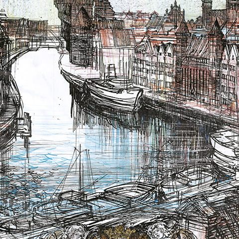 Gdańsk – Nad Motławą, Żuraw, herb (1996)