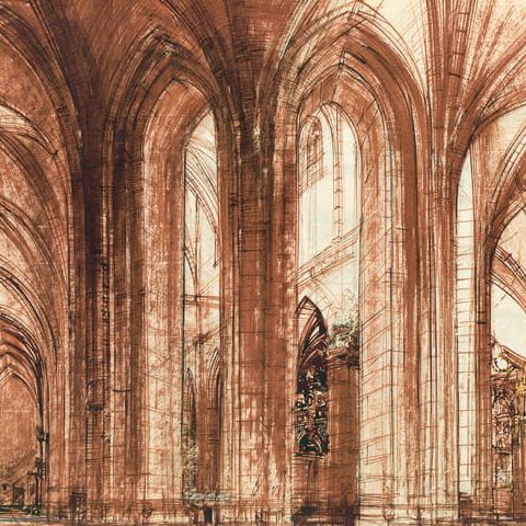 Gniezno – Katedra wnętrze (1960)