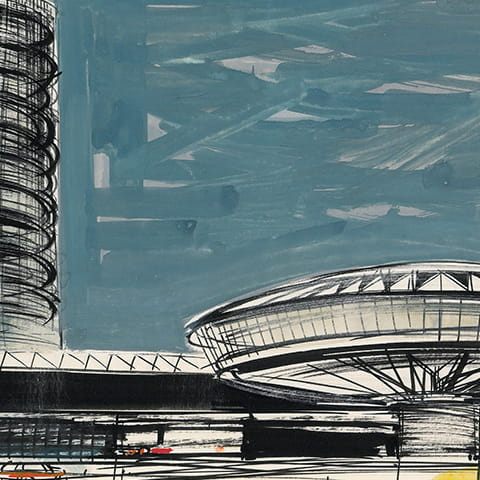 Wizja architektoniczna - Spodek (1970)