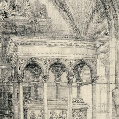 Kraków – Wawel, katedra, sarkofag Władysława Jagiełły (1960)