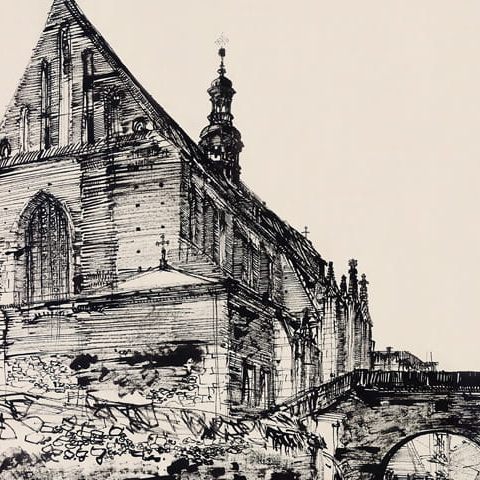 Kraków – kościół św. Katarzyny na Kazimierzu (1958)