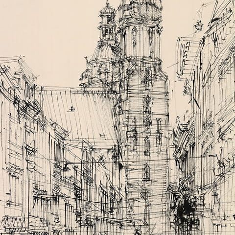 Kraków – ul. Floriańska (1958)