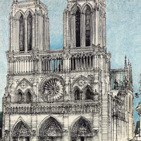 Paryż – Katedra Notre-Dame (1980)