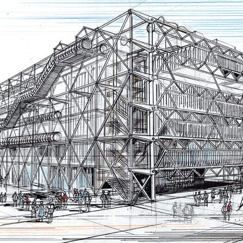 Paryż – centrum Pompidou (2001)