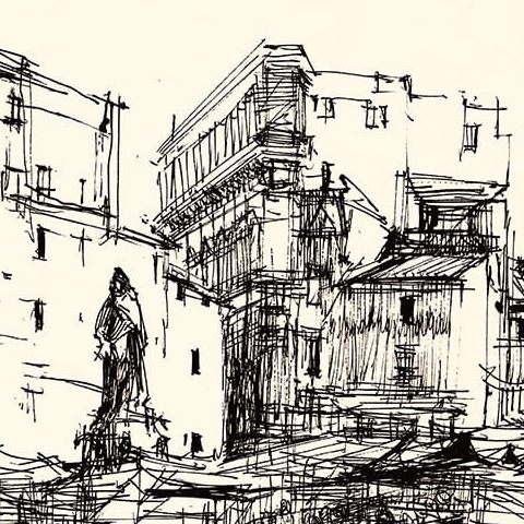 Rzym – Campo di Fiori, pomnik Giordano Bruno (1965)