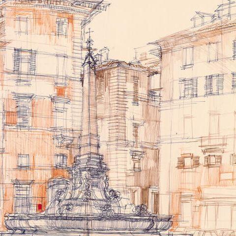 Rzym – Piazza della Rotonda (1965)