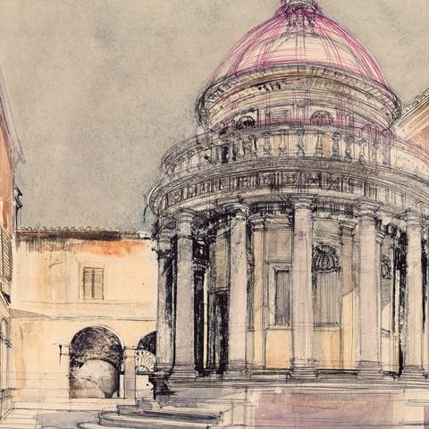 Rzym – Tempietto del Bramante (bez kolumnady) (1965)