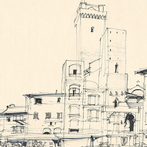 San Gimignano – Piazza della Cisterna (1963)