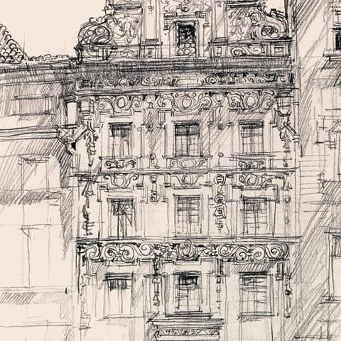 Toruń – Kamienica „Pod Gwiazdą”, widok (1984)