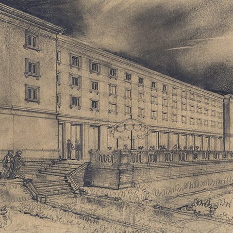 Warszawa – Muranów, budynek (1951)