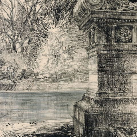 Warszawa, Park w Wilanowie - sarkofag Potockich (1964)