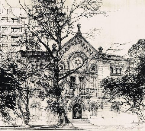 Warszawa, Synagoga Nożyków (1986)