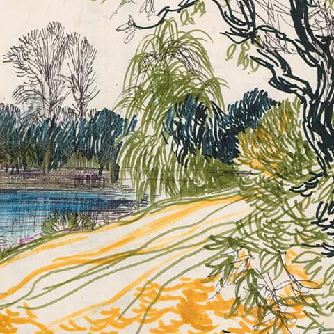 Warszawa – Park Skaryszewski, Jeziorko Kamionkowskie (1995)