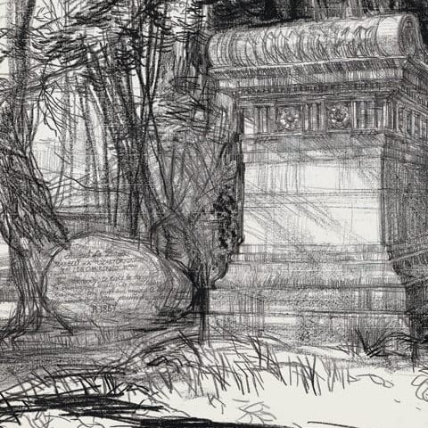 Warszawa – Wilanów sarkofag Potockich (II), kamień (1964)