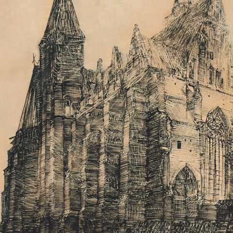 Wrocław – Kościół Świętego Krzyża na Ostrowie Tumskim (1957)